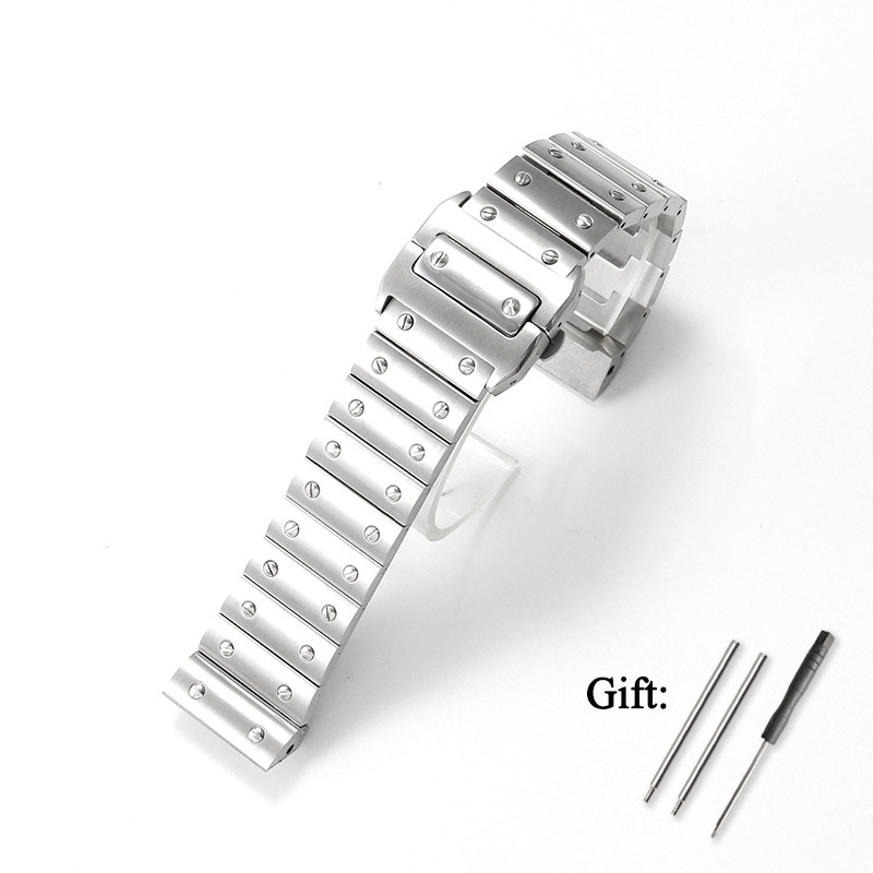 Cartier Watch Tank - Correa de reloj de acero inoxidable