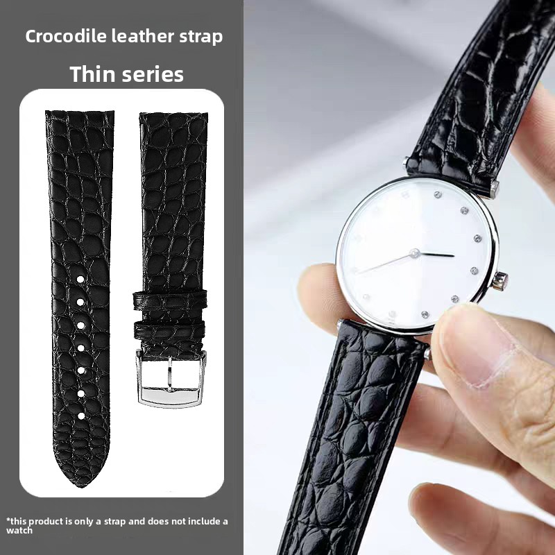 Cartier Watch Tank - Correa de piel de cocodrilo suave