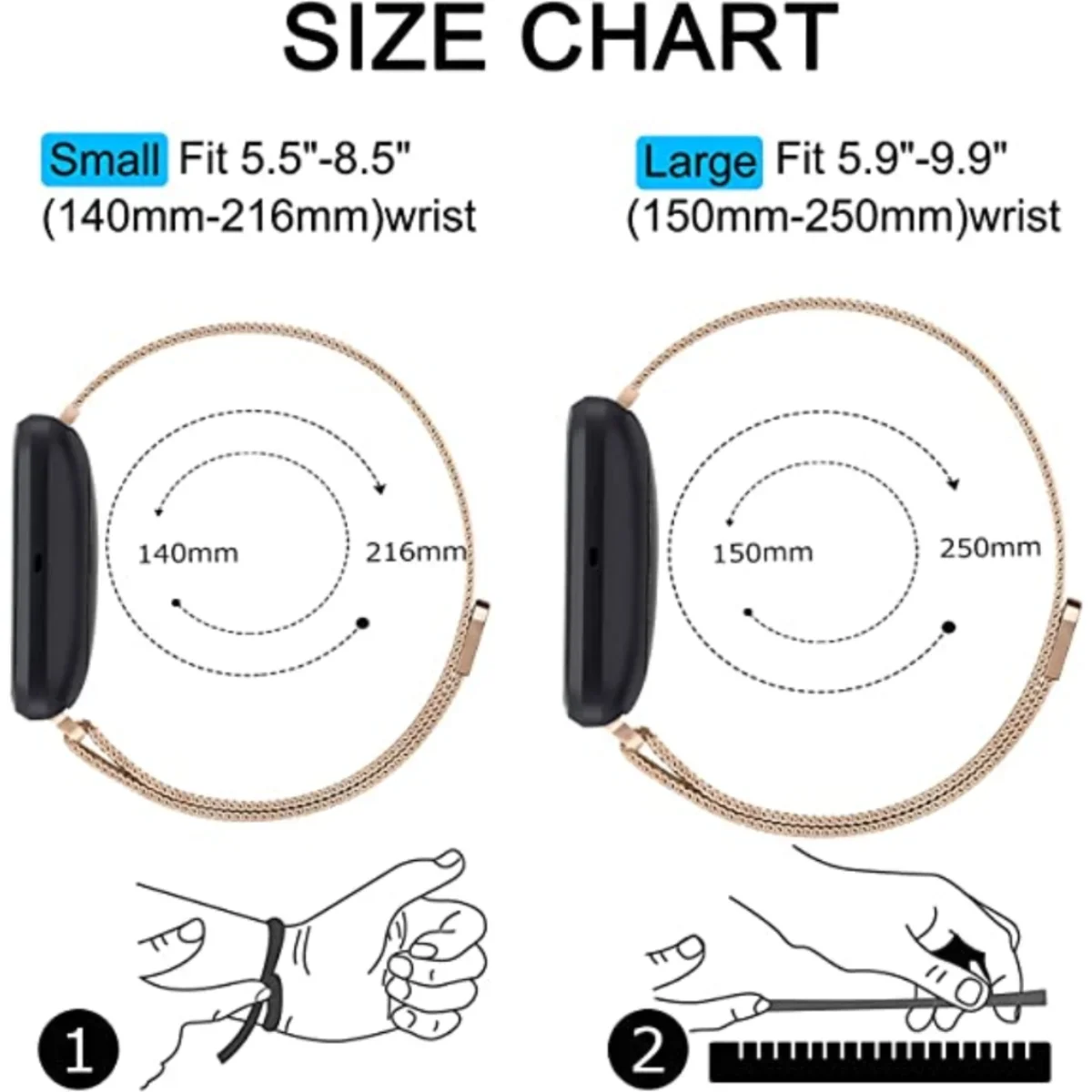 Correa milanesa para Fitbit Ve - Milanese Loop Magnetic reseña y precio