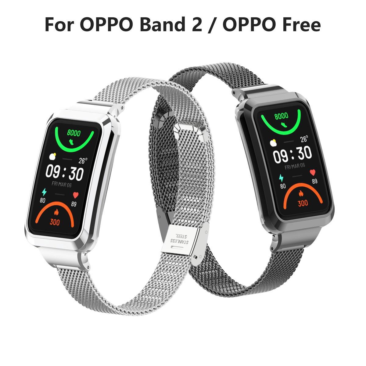 Adecuado para Oppo Band 2 Corr - Mesh Strap Metal reseña y precio
