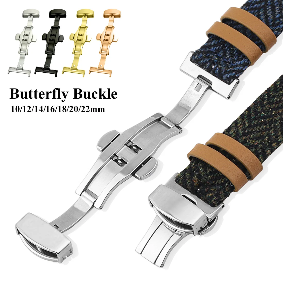 Hebilla de reloj plegable de m - Butterfly Clasp Deployant reseña y precio