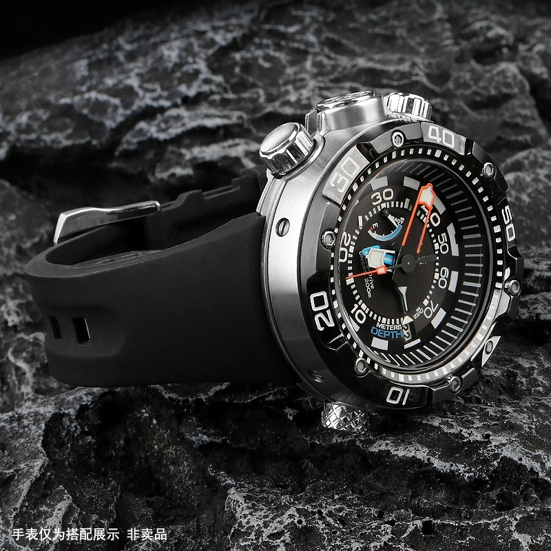 Correa de goma para reloj de b - Citizen Watch Promaster reseña y precio