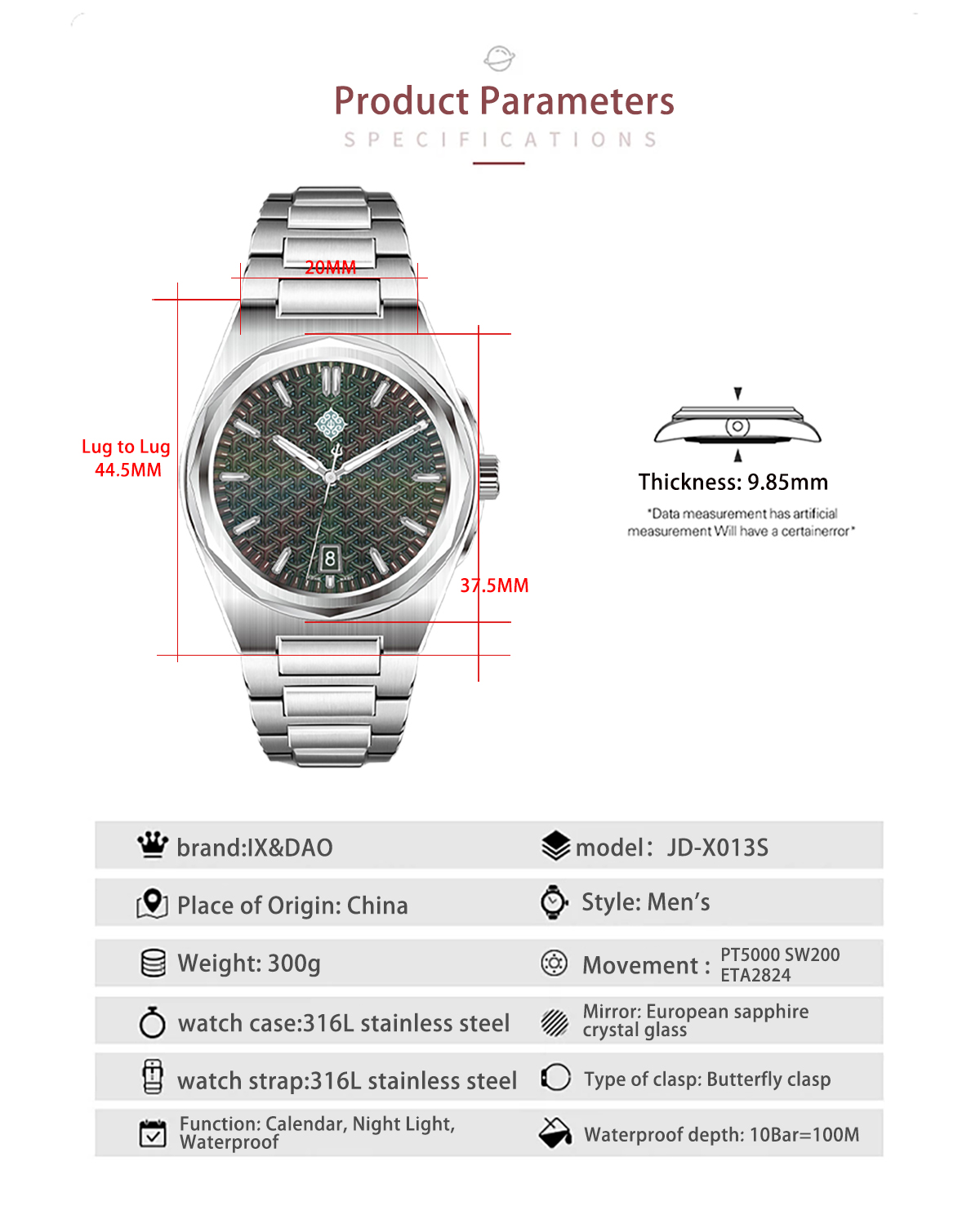 IX&DAO 2026 Nuevo Reloj Mecáni - Rolex Watch Submariner reseña y precio