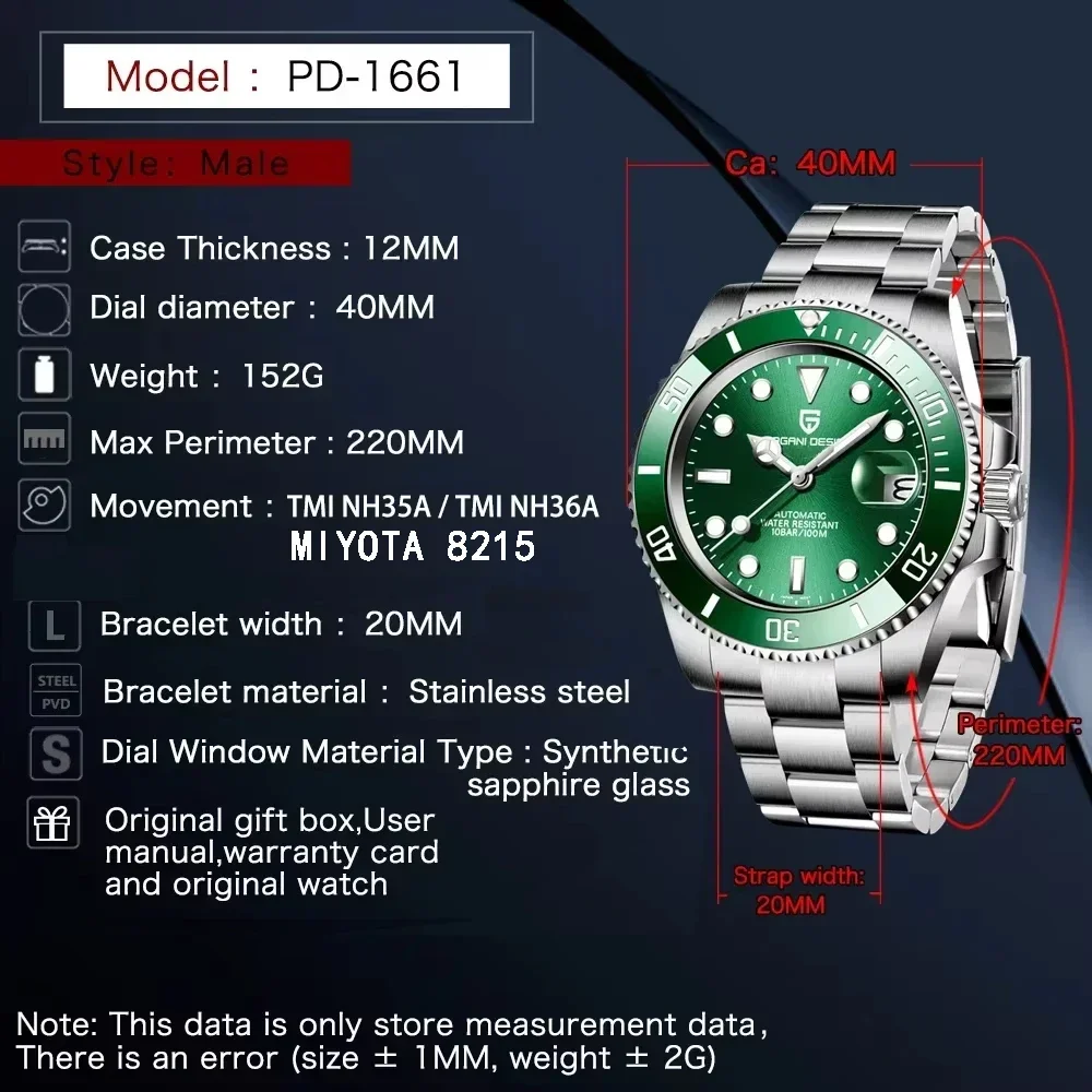 Reloj de Pulsera Mecánico Auto - Rolex Watch Submariner reseña y precio